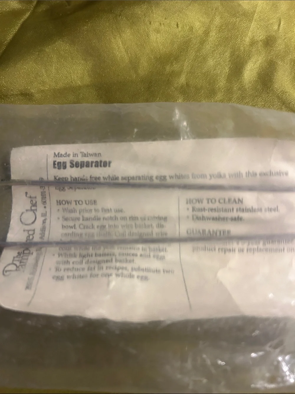 Pampered Chef Egg Separator, New in Packaging